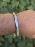 Sarbloh Kara Pure Iron Flat Kada Sikh Bangle Traditional 5Ks Khalsa Bracelet F4R Unisex Gift
