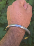Sarbloh Kara Pure Iron Flat Kada Sikh Bangle Traditional 5Ks Khalsa Bracelet F4R Unisex Gift