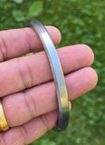 Sarbloh Kara Pure Iron Flat Kada Sikh Bangle Traditional 5Ks Khalsa Bracelet F4R Unisex Gift