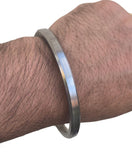 Sarbloh Kara Pure Iron Flat Kada Sikh Bangle Traditional 5Ks Khalsa Bracelet F4R Unisex Gift