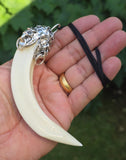 Sikh Jangli Soor Tooth Pendant Nihang Shikaar Dand Nazar Authentic Evil Eye Gift