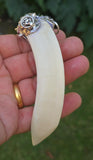 Sikh Jangli Soor Tooth Pendant Nihang Shikaar Dand Nazar Authentic Evil Eye Gift