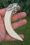 Sikh Jangli Soor Tooth Pendant Nihang Shikaar Dand Nazar Authentic Evil Eye Gift