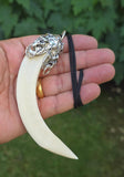 Sikh Jangli Soor Tooth Pendant Nihang Shikaar Dand Nazar Authentic Evil Eye Gift