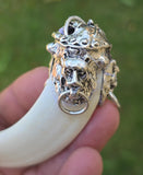 Sikh Jangli Soor Tooth Pendant Nihang Shikaar Dand Nazar Authentic Evil Eye Gift