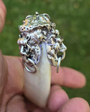 Sikh Jangli Soor Tooth Pendant Nihang Shikaar Dand Nazar Authentic Evil Eye Gift