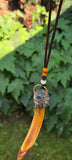Sikh Soor Dand Authentic Antique Pendant Old Evil Eye Nazar Shield Dant Mastaney AAA-R with hanging Loop