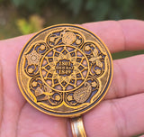 Maharaja Ranjit Singh Memorial Coin Shere Punjab Token Antique Gold Plated STOR