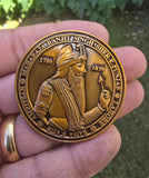 Maharaja Ranjit Singh Memorial Coin Shere Punjab Token Antique Gold Plated STOR