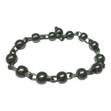 Chrome Plated Steel Meditation Simarna Bracelet Sikh Mala Beads praying Talisman
