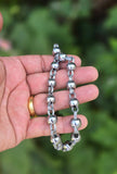 Chrome Plated Steel Meditation Simarna Bracelet Sikh Mala Beads praying Talisman