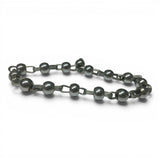 Chrome Plated Steel Meditation Simarna Bracelet Sikh Mala Beads praying Talisman