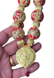 Handmade Punjabi Folk Patiala Kaintha Necklace Bhangra Gidha Cultural Jewellery Unisex