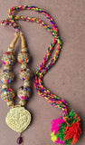 Handmade Punjabi Folk Patiala Kaintha Necklace Bhangra Gidha Cultural Jewellery Unisex