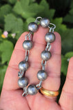 Solid Sarbloh Manka Bracelet Simrana Meditation Praying Beads Unisex Kara CC55 Loha Kada
