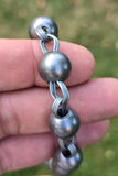 Solid Sarbloh Manka Bracelet Simrana Meditation Praying Beads Unisex Kara CC55 Loha Kada