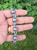 Solid Sarbloh Manka Bracelet Simrana Meditation Praying Beads Unisex Kara CC55 Loha Kada