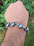 Solid Sarbloh Manka Bracelet Simrana Meditation Praying Beads Unisex Kara CC55 Loha Kada