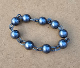 Solid Sarbloh Manka Bracelet Simrana Meditation Praying Beads Unisex Kara CC55 Loha Kada