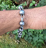 Solid Sarbloh Manka Bracelet Simrana Meditation Praying Beads Unisex Kara CC55 Loha Kada