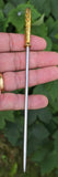 Sikh Baaj Gold Plated Stainless Steel Turban Salai Dumalla Patka Dastar Pagri Keski Hair Tucking Needle