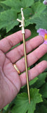Sikh Baaj Gold Silver Plated Stainless Steel Turban Salai Dumalla Patka Dastar Pagri Keski Hair Tucking Needle CC57