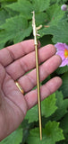 Sikh Baaj Gold Silver Plated Stainless Steel Turban Salai Dumalla Patka Dastar Pagri Keski Hair Tucking Needle CC57