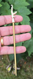 Sikh Baaj Gold Silver Plated Stainless Steel Turban Salai Dumalla Patka Dastar Pagri Keski Hair Tucking Needle CC57