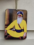 Baba Deep Singh Hanger Sikh Car Hanging Wood Pendant Shaheed  A32 Unisex Gift