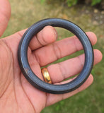 Black Iron Sarbloh Kara | Round Smooth Sikh Kada | Singh Kaur Khalsa Bangle A31