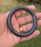 Black Iron Sarbloh Kara | Round Smooth Sikh Kada | Singh Kaur Khalsa Bangle A31