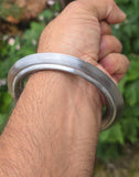 Sikh Kara Sarbloh Pure Iron Smooth Edge Chakri Kada Khalsa Warrior Bangle O6 New
