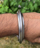 Sikh Kara Sarbloh Pure Iron Smooth Edge Chakri Kada Khalsa Warrior Bangle O6 New