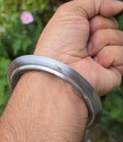 Sikh Kara Sarbloh Pure Iron Smooth Edge Chakri Kada Khalsa Warrior Bangle O6 New