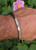 Stainless Steel Kara Sikh Bangle Singh Kaur Kada Lines Punjabi Bracelet Y10R New Dori Unisex Karha