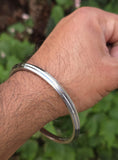 Stainless Steel Kara Sikh Bangle Singh Kaur Kada Lines Punjabi Bracelet Y10R New Dori Unisex Karha