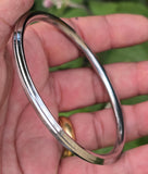 Stainless Steel Kara Sikh Bangle Singh Kaur Lines Kada Punjabi Bracelet W23 New Unisex Dori Karha