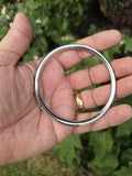 Stainless Steel Kara Sikh Bangle Singh Kaur Lines Kada Punjabi Bracelet W23 New Unisex Dori Karha