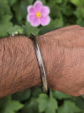Stainless Steel Kara Sikh Bangle Singh Kaur Lines Kada Punjabi Bracelet W23 New Unisex Dori Karha