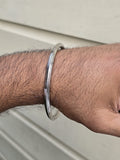 Stainless Steel Kara Sikh Bangle Singh Kaur Lines Kada Punjabi Bracelet W23 New Unisex Dori Karha