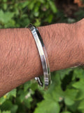 Stainless Steel Kara Seven Lines Bangle Sikh Singh Karha Khalsa Edged Kada CC30R Unisex Smooth Bracelet
