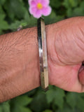 Stainless Steel Kara Seven Lines Bangle Sikh Singh Karha Khalsa Edged Kada CC30R Unisex Smooth Bracelet