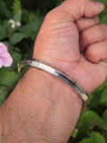 Stainless Steel Kara Seven Lines Bangle Sikh Singh Karha Khalsa Edged Kada CC30R Unisex Smooth Bracelet