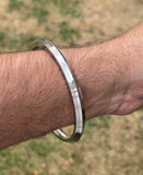 Stainless Steel Kara Seven Lines Bangle Sikh Singh Karha Khalsa Edged Kada CC30R Unisex Smooth Bracelet