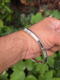 Stainless Steel Kara Seven Lines Bangle Sikh Singh Karha Khalsa Edged Kada CC30R Unisex Smooth Bracelet