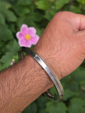 Stainless Steel Kara Seven Lines Bangle Sikh Singh Karha Khalsa Edged Kada CC30R Unisex Smooth Bracelet