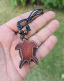 Acrylic Turtle Tortoise Tibetan Style Good Luck Talisman Dori Necklace Ref A39 Bohemian Positive energy boho design Amulet