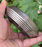 Sarbloh Chakri Kara Lines Collar Sikh Kada Heavy 1kg Style Bangle Pure Iron A55