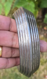 Sarbloh Chakri Kara Lines Collar Sikh Kada Heavy 1kg Style Bangle Pure Iron A55