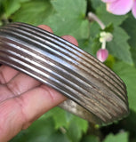 Sarbloh Chakri Kara Lines Collar Sikh Kada Heavy 1kg Style Bangle Pure Iron A55